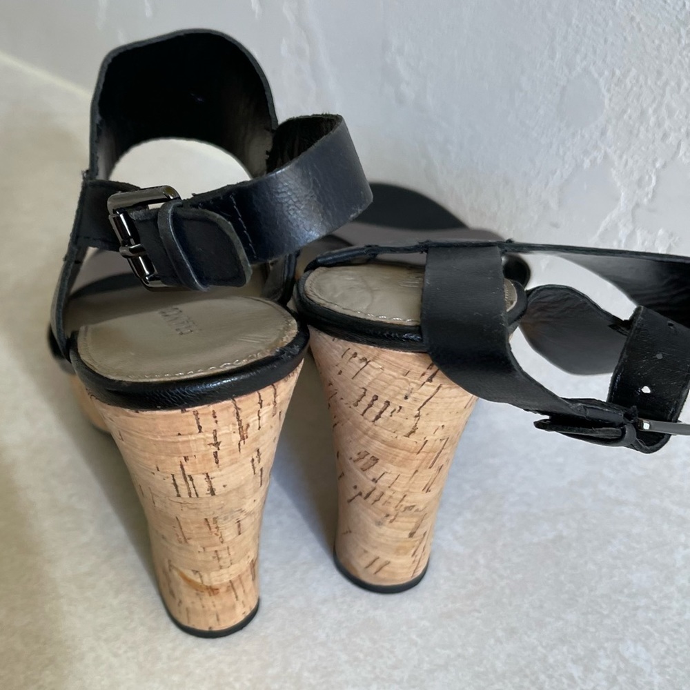 Franco Sarto 2 Tone Wedged‎ Heels 100% Leather Size:7.5 - Picture 8 of 8